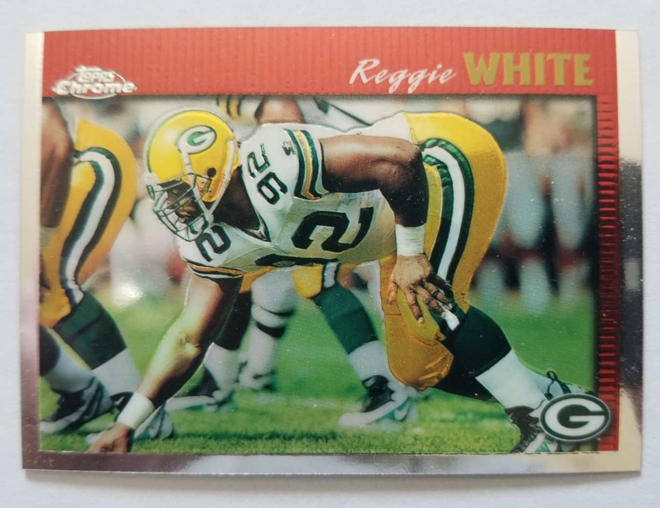 Reggie White #124 Football Cards 1997 Topps Chrome trading card — raw and PSA graded price guide