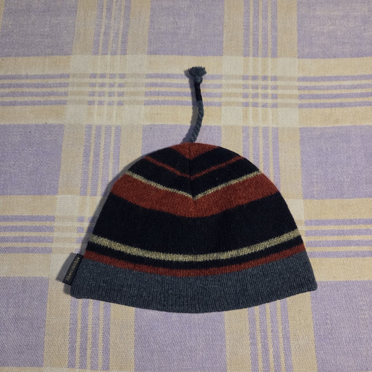 RARE Vintage 90s 2000s Y2k Abercrombie Beanie Wool Winter  display picture 2
