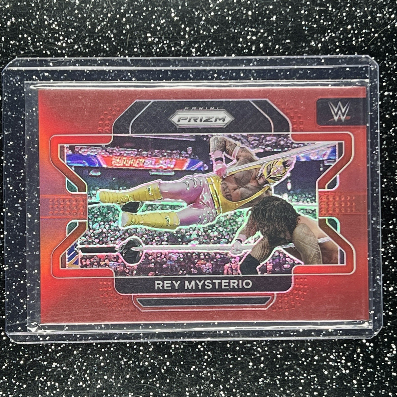 2022 Panini Prizm WWE #98 Rey Mysterio Red /299 FAST FREE SHIPPING