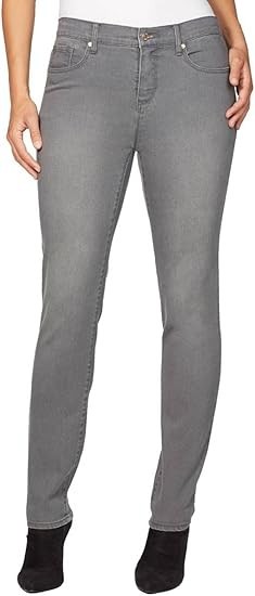 Gloria Vanderbilt Womens Bridget Mid Rise Stretch Denim Slim