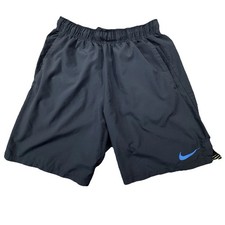 Nike Boys Swim Trunks Shorts Black Blue Gradient Swoosh Size XL -544