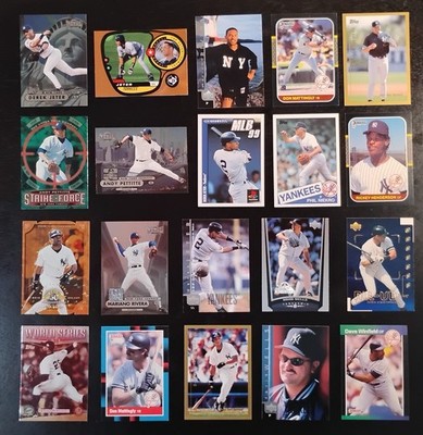 Lot of 20 MLB Yankees! NM +,Jeter, Mattingly, Pettite,Rivera, Clemens, Henderson