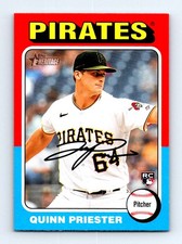 #172 2024 Topps Heritage / Quinn Priester RC Pittsburgh Pirates