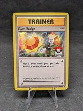 Gym Badge (Lt. Surge) - Pokemon TCG - XY205 -  XY Promos -MISCUT- LP on eBay