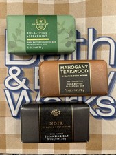 3 Bath  Body Works Men  s Collection Shea Butter Cleansing Soap Bars