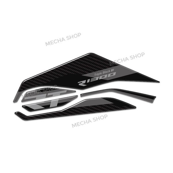 R 1300 RT Motorrad ZubehöR R1300RT 3D Harz Aufkleber Heckrahmen Triple Black-image