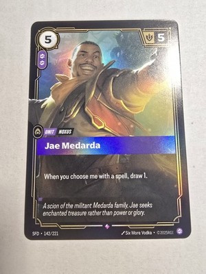 Jae Medarda SFD 142/221 Rare Spiritforged Riftbound Near Mint - English 