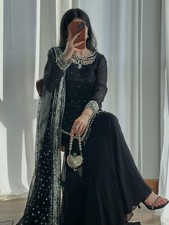 PUNJABI SHARARA PLAZZO KURTI PLAZZO SALWAR KAMEEZ SUIT WOMEN READY MADE DESIGNER