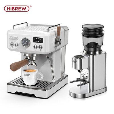 HiBREW H10plus Barista Espresso Machine DIY Control & G7 Coffee Grinder Set
