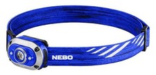 Nebo Mycro Head Torch lamp, & Cap Light 450 Lumen Turbo Mode Rechargeable - Blue