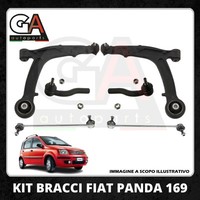 Set Waffen Federung Vorne Fiat Panda 169 Stangen KöPfe Lenkung