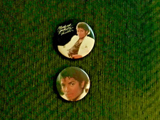 Michael Jackson pin backs (2)