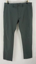 J. Crew Slim Fit Tech Performance Chino Pants Men's 35 x 34 Gray Stretch Light