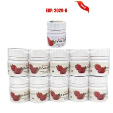 10Pcs Dental Topical pain free Gel 20 Benzocaine 1oz Jar Strawberry