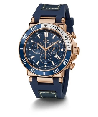 Guess Collection reloj de pulsera para hombres Gc One Sport Chrono Flexstrap azul Z14008G7MF