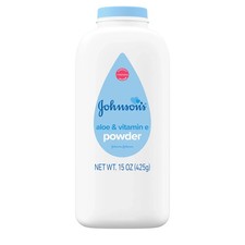 JOHNSON'S 15oz Soothing Aloe and Vitamin E Baby Powder