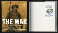 Ken Burns Geoffrey Ward SIGNED AUTOGRAPHED PBS The War HC 1st Edition Print MINT