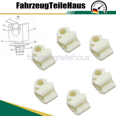 6x Halterung Bremsleitung Kunststoffclip für VW New Beetle Golf Scirocco Polo