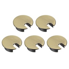5Pcs Cable Hole Cover 1-3/8 Inch Desk Cable Wire Cord Grommet, Bronze