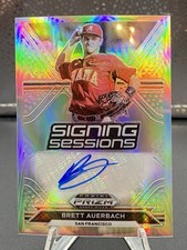2021 Panini Prizm Draft Picks - Signing Sessions Brett Auerbach #SS-BA (AU, RC)