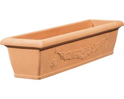 Blumenkasten geli Bergamo Kunststoff 80 x 20,5 x 17,5 cm impruneta terracotta