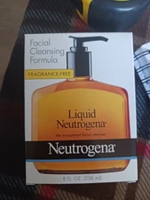 Liquid Neutrogena Facial Cleanser ~ 2 X 8oz/236ml ~ Fragrance Free NIB