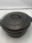 Griswold Black Cookware Tite-Top Non-Stick Cast Iron Dutch Oven With Lid