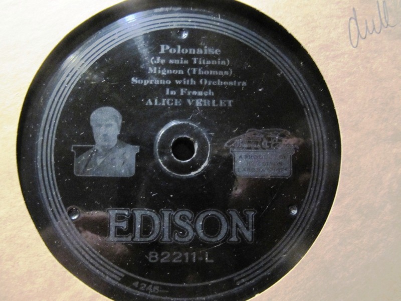 1918 EDISON TONE-TEST Alice VERLET-Ralph ERROLLE Mignon POLONAISE Juliette 82211