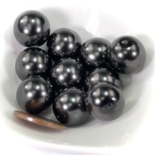 Czech Round Glass Imitation Pearls Black Pearl color 6mm 8mm 10mm 14mm