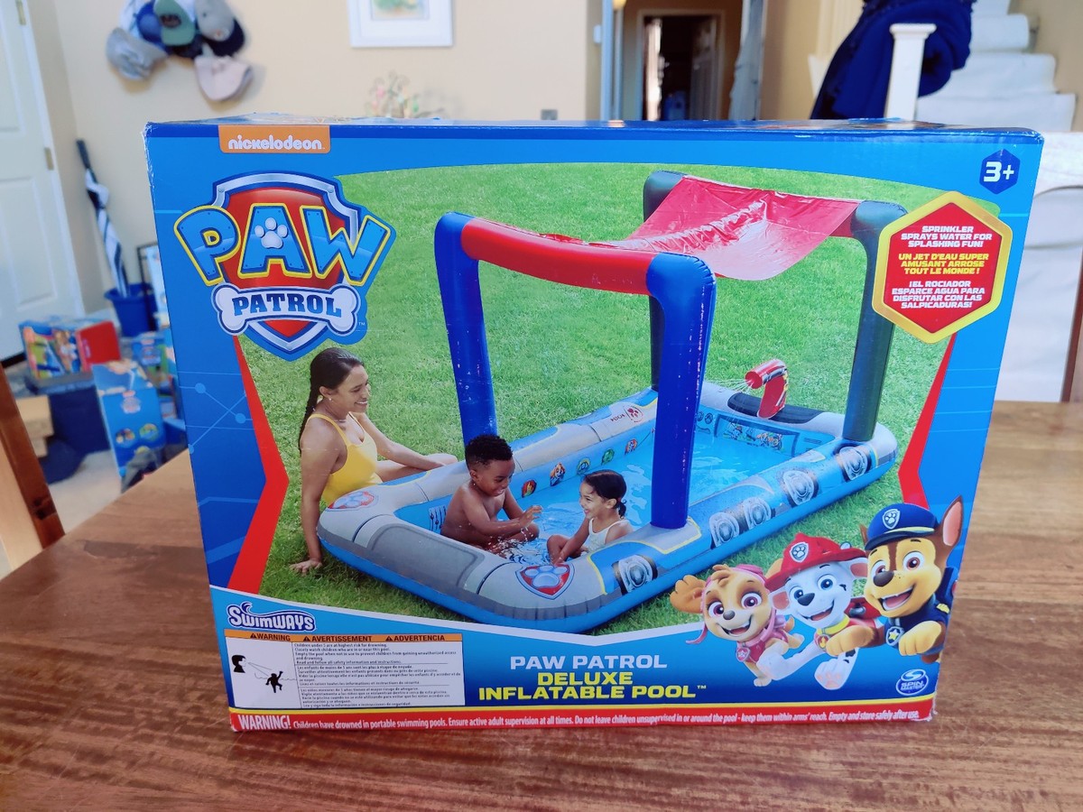 Ensemble Natation Gonflable Paw Patrol - Brassards, Bouée, Ballon Et Bateau Pour Enfants