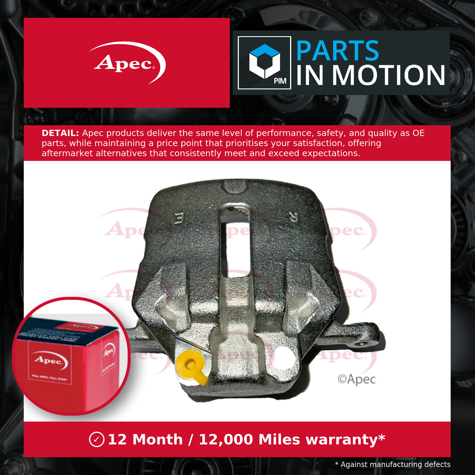 Brake Caliper RCA640N Apec 542145 13279639 Genuine Top Quality Guaranteed New