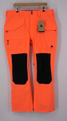 BURTON SOUTHSIDE 2L SCHNEEHOSE HERREN XL SLIM FIT TETRA ORANGE SCHWARZ UVP £190 MC