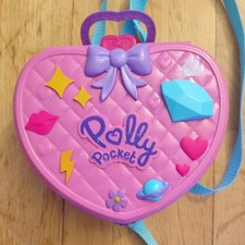 Polly Pocket Fairground Backpack Toy Carousel Theme park Mattel Figure included