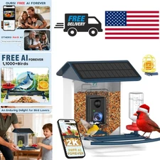 Bird Feeder with Camera 2K HD Night Vision for 11000 Bird Species Identification