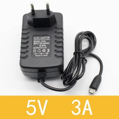 5V 3A USB Micro-B US Plug Power Adapter 100-240V AC for Raspberry Pi Zero
