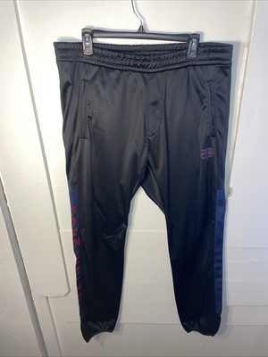 Marc Ecko Unltd Sweatpants Mens XL Black/Blue Track Rhino Vtg Y2K Pants Logo R