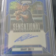 Panini 2025 Prizm Brady Smith Sensational Signatures Blue Prizm /49