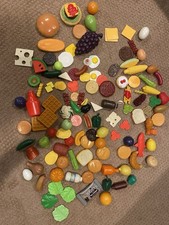 Lot Pieces Play Food Fruits Vegetables Bread Meat Pretend Smoke/Pet Free Home