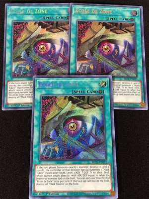 Yugioh Ecole De Zone BROL-EN021 1ST SECRET x3 (NM)