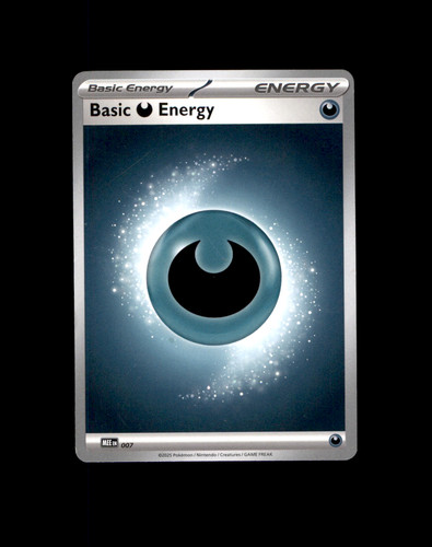 2025 Pokemon Basic Darkness Energy Mega Evolution Energies #007 Non-Holo NM