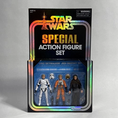 Star Wars Vintage Collection LUKE SKYWALKER JEDI DESTINY 3-Pack Special Set SDCC