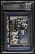 BAS 2001 Topps Opening Day Bucky Dent #160 BGS Authentic Auto 3c7