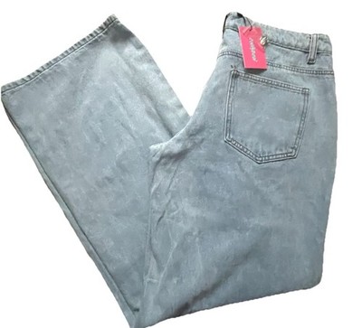 Edikted Raelynn Washed Low Rise Baggy Jeans Women s Large 31x30 NWT