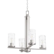 Quorum International 6111-4 Steinway 4 Light 22"W Chandelier - Nickel