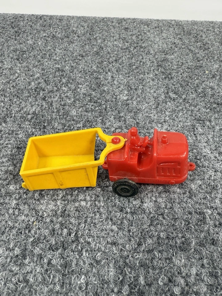 Vintage 1950s Pyro Plastics Racer Car & Wanna Toys Tractor Trailer Lot  USA Made - Image 2 of 4