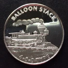 SilverTowne Balloon Stack Locomotive Silver Medal Round A4838