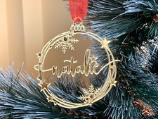 Personalized Christmas Tree Ornament with Custom Name Personalized Bauble 2023