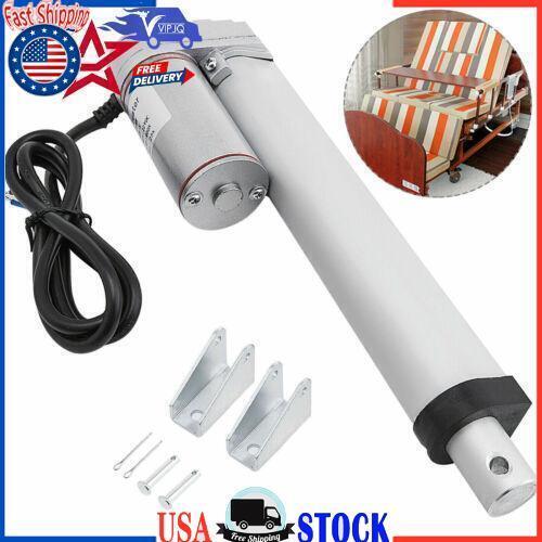 6"Stroke Linear Actuator DC12V Electric Motor 900N Waterproof Heavy Duty 150" YU