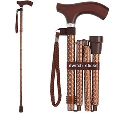 Walking Cane for Men or Women Foldable and Adjustable from 32-37 Inches FSA a...