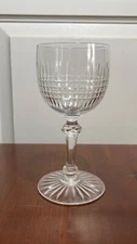 Crystal Cross Cut Cordial Champagne Wine Glasses Vtg 6'' - Sold Individually